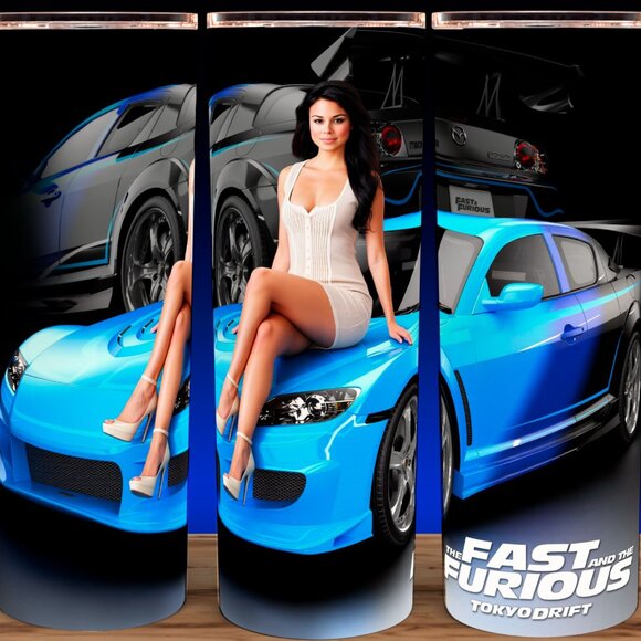 Neela - Fast and Furious Tokyo Drift - Mazda RX7 Cup Mug Tumbler 20oz - Picture 1 of 3